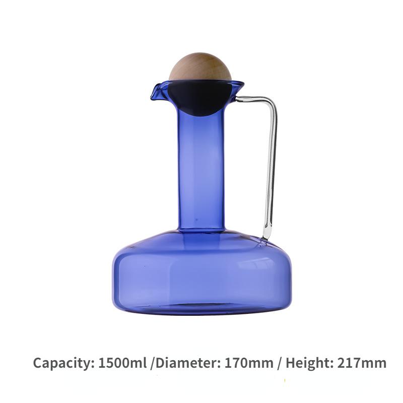 Heat Resistant GlassTeapot Glass Mug Cups Household Cold Water Bottles Large Capacity Juice Kettle Sobering Up Pot Drinkware