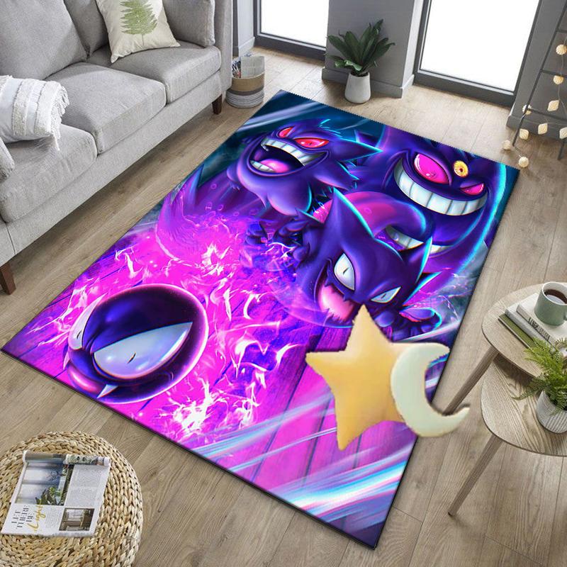 Gen-gar Neon Adventure Office Rug Chair Mat, Game Carpet, Suitable for Front Door, Bedroom, Living Room, Desk, Holiday Gift