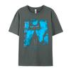 Unisex Cotton Tshirt Cat Stylish Grunge Abstract Art Design Tshiren Tops Tees Birthday T Shirt Hip Hop Top Tshirts