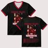 Bruno Mars The Romantic Tour 2027 T-Shirts Sommer V-Ausschnitt Kurzarm Unisex Mode Atmungsaktives Netzgewebe Freizeit-Oberteil