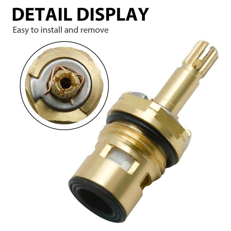 A20F-994053-0070A Badezimmer Küchenarmatur Ersatzventilkartusche, 4Z-24H Heiß und Kalt Messing Ersatzstift