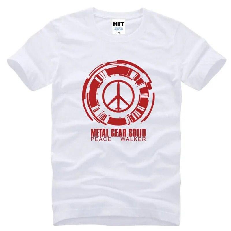 Metal Gear Solid Peace Walker Game Trička Unisex Krátký rukáv O Výstřih Bavlněné Unisex tričko Fitness tričko Homme Camisetas Hombre