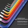 Set of Colorful Hex Keys, 6-Sided Torque Wrenches, Ball-End Combination, 90° Bend Refuse Rebound, Steel Body, for Automotive Diagnosis Tools