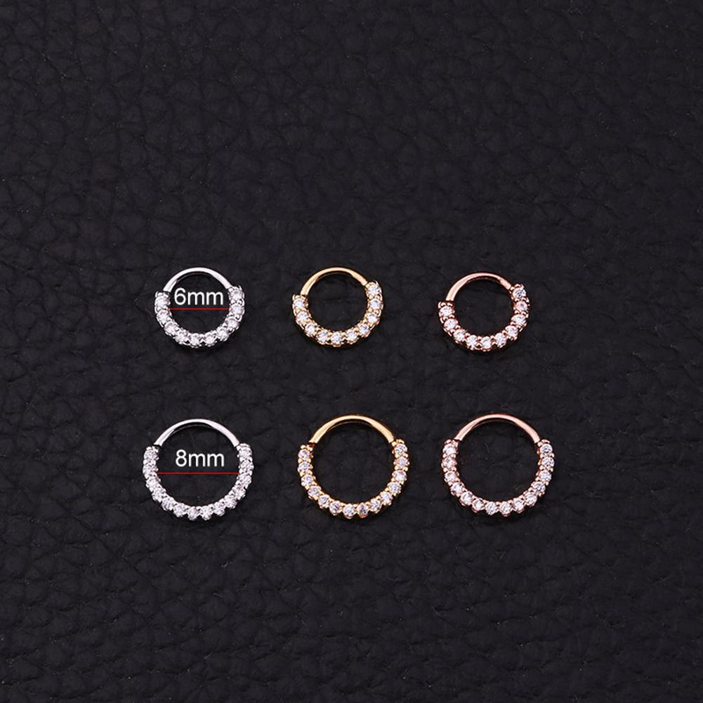 Piercing Hoop Earring Small Hoop Nose Septum Ring Piercing Silver Ear Bone Ring
