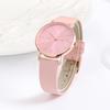 BUREI Analog Quartz Rose Pink Leather Perfect for Commuting and School Women's Watch, Gold, Waterproof, Band, Stylish, Casual, Popular, Slim,