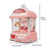 Kids Mini Claw Machine Toy - Manual Arcade Prize Dispenser with 10 Plush Dolls, Ideal Birthday Party Gift