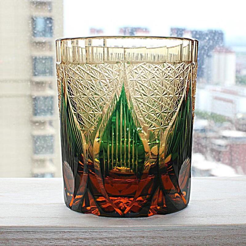 Japanese Edo Kiriko Crystal Whiskey Glass