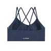 Li Ning Running Fitness Yoga Solid Color Breathable Slim Fit Sports Vest Women Tops Deep-Navy-Blue YUBU006-2