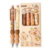 4PCS/Box ST Tip Signing Pen Soft Cloud Grip Erasable Ballpoint Pen New Writing Tools  Student