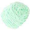 Single Thick Ice Strip Yarn Needle Knitting Woven Blanket Slipper Line(Milk White)