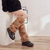 Damen-Pelz-Beinwärmer, Winter, pelzig, lange Stiefelmanschetten, flauschiger Schuhüberzug, Partykostüm für Urlaub, Festival, Auftritte, Spielen
