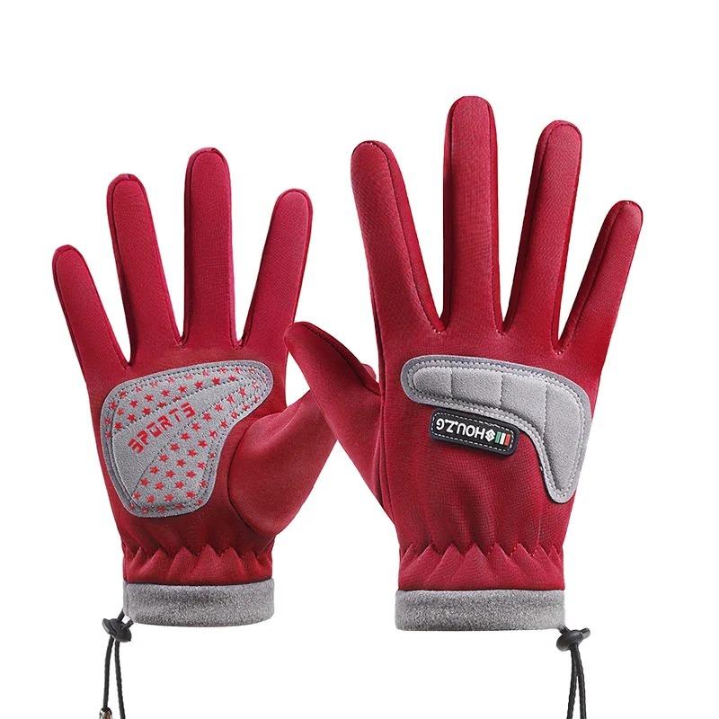Dětské cyklistické rukavice Podzim Zima Teplé Větruodolné Sportovní rukavice Chlapci Dívky Skateboard Fleecové Lyžařské rukavice Děti.