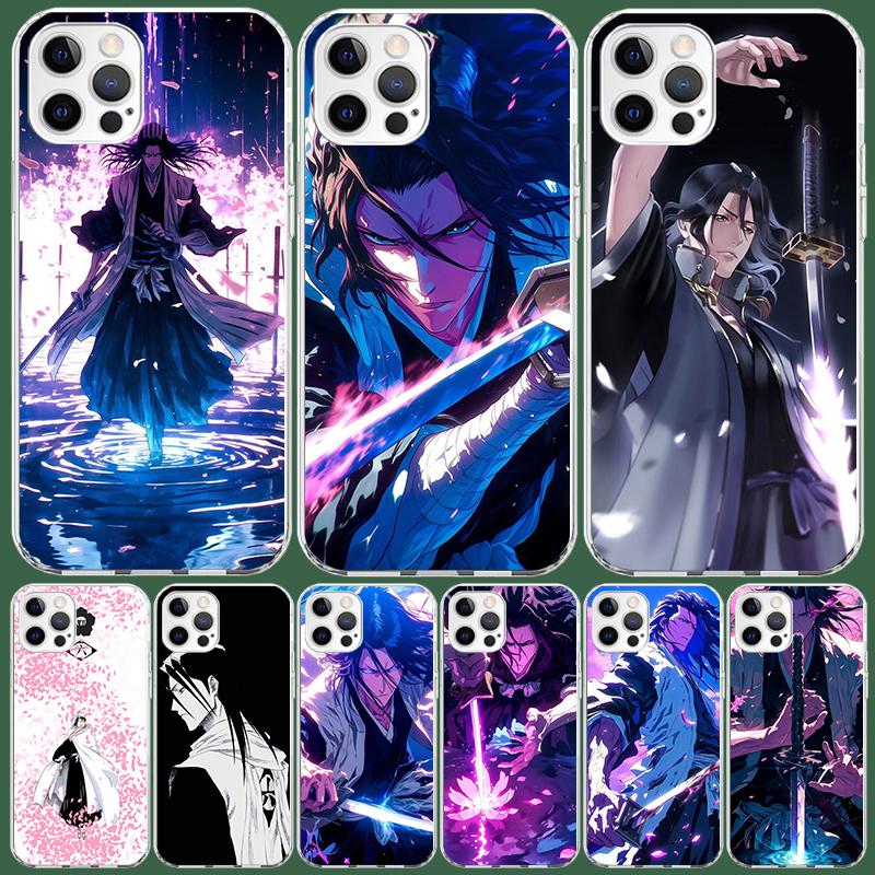 Bleach Kuchiki Byakuya Phone Case For Iphone 11 12 13 Mini 14 15 Plus 17 Air 16 Pro Max 16E 7 8 SE Art Customized Coque Capa Cas