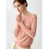 Women's Soft Skin-Friendly Pure Wool Round Neck Pullover Sweater – Gentle Style, Long Sleeve