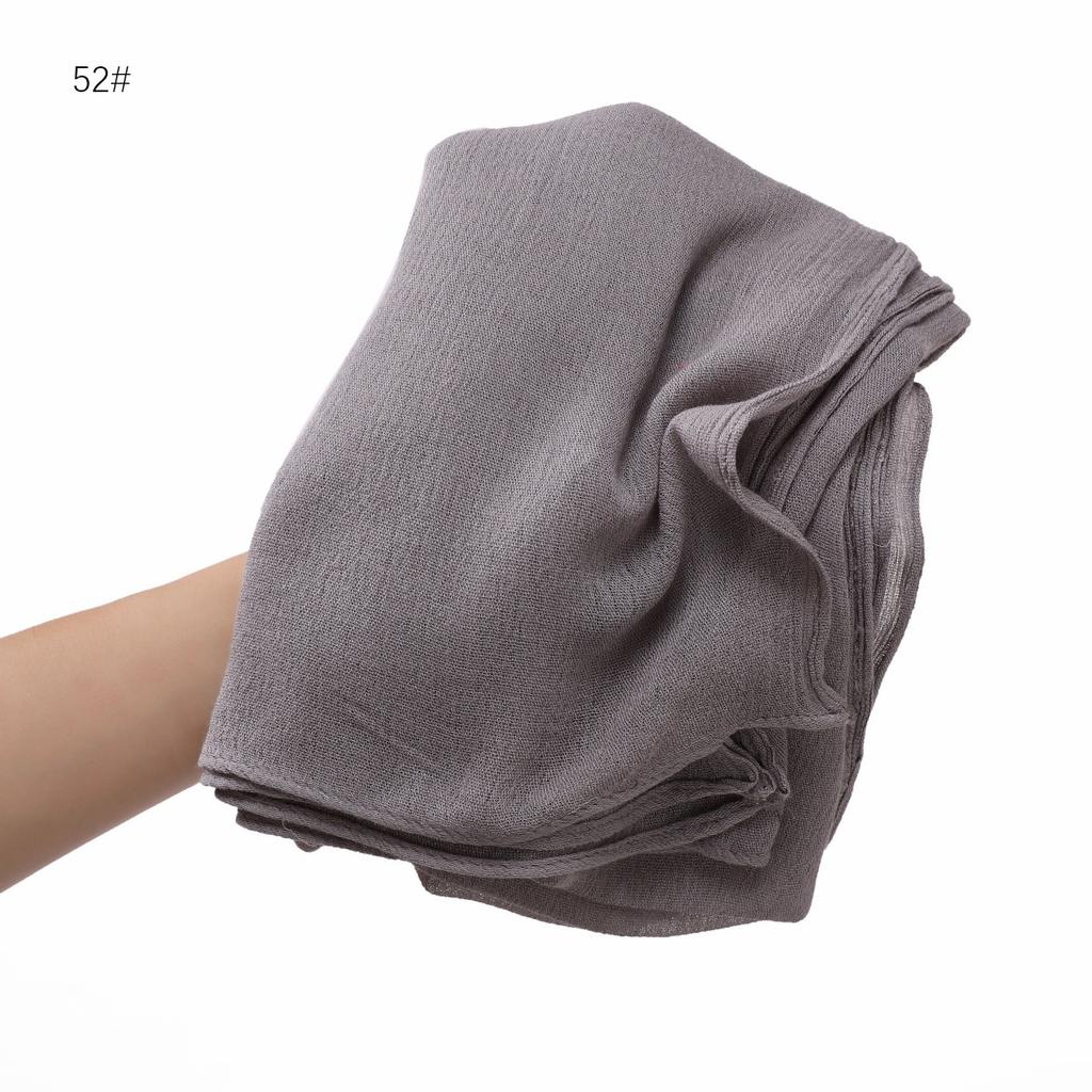 Foulard Hijab en coton rayonne uni uni pour femme, grande taille, châles et enveloppes de haute qualité, bandeau musulman, turban islamique