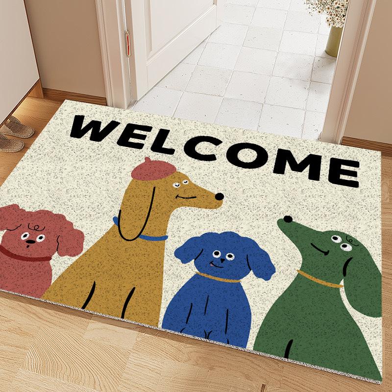 Cartoon Door Mat: Durable, Dust-Removing, Easy-to-Clean Entrance Rug | Wear & Dirt Resistant Mat for Home or Hallway