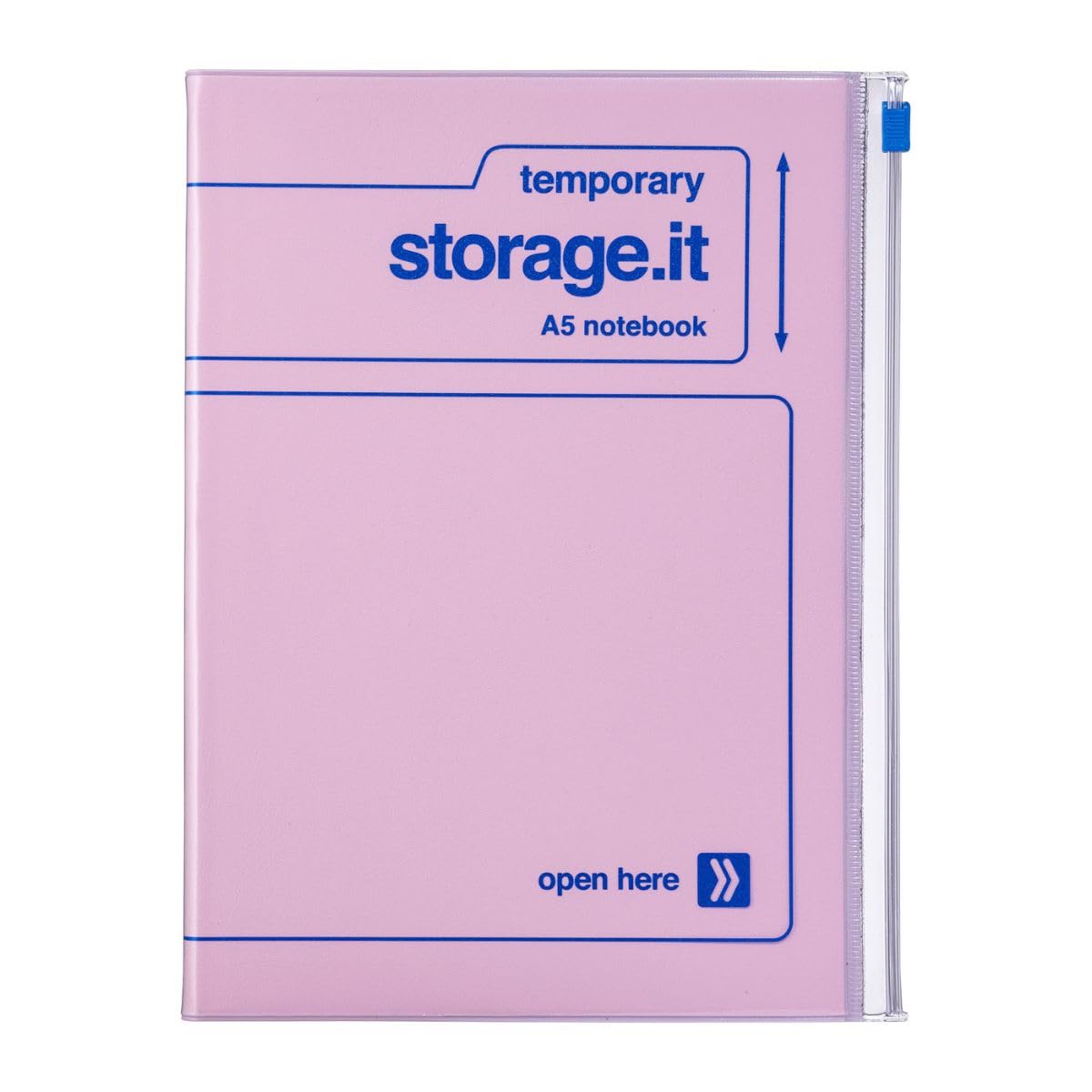 Arkadia Japan Pink A5 Notebook Storage It With Recycled Pvc Cover Slide Zipper Storage Pocket Smart Stationery For Remote Work Mark's Sti-Nb62-Pk