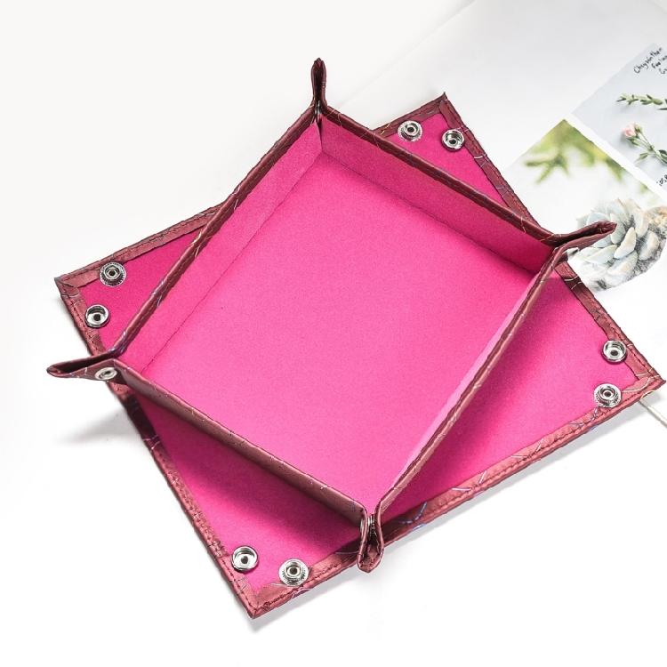 Fashion PU Leather Storage Tray Jewelry Storage Dish Desk Accessory Tray Suitable For Watches And Small Items
