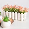 Fence Style Rectangular Plastic Flower Pot, Garden Border Planter for Succulents, Balcony Home Decor Greenery Container