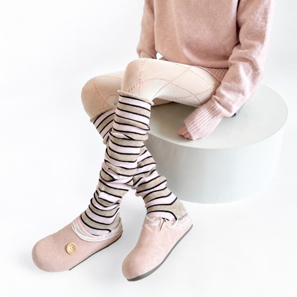 1 Pair Knee High Knee High Leg Warmers Thigh High Knitted Foot Covers Autumn Winter