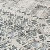 Extra-soft Rug with Cream and Silver Cross Pattern 120x170