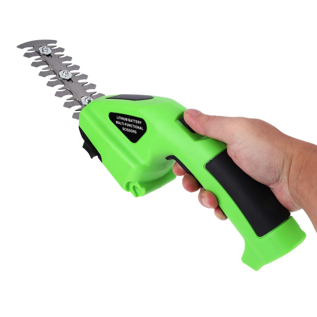 2 In 1 Handheld Hedge Trimmer Rechargeable Grass Cutter Lightweight Garden Pruning Shears Weeding Pruning Mower Garden Tool