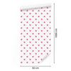 Heart Wallpaper White, Powder Pink and Pink 50x1000