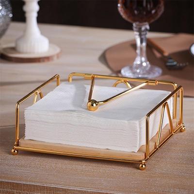 Serviettenhalter Flacher Serviettenspender Quadratischer Eisen-Papierhalter Für Küche Esszimmer Restaurant Dekoration