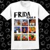 Frida Kahlo Art Paints Collage T Shirt Meme Gift Funny Tee Vintage Style 567