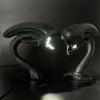 Unique Alien Creature Shaped Lamp Holder Bedroom Home Decoration Lamp Resin Desk Lamp Ornament Halloween Decorations Collectible