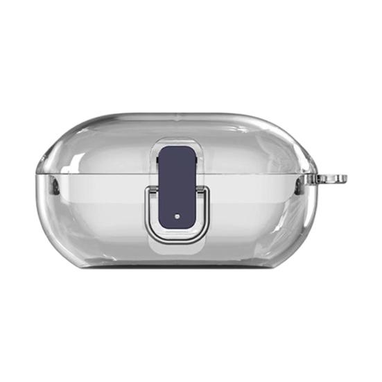 Earbud Protective Case with Lock Portable Shockproof Wireless Earphone Charging Case Cover Protector Clear TPU Shell Skin