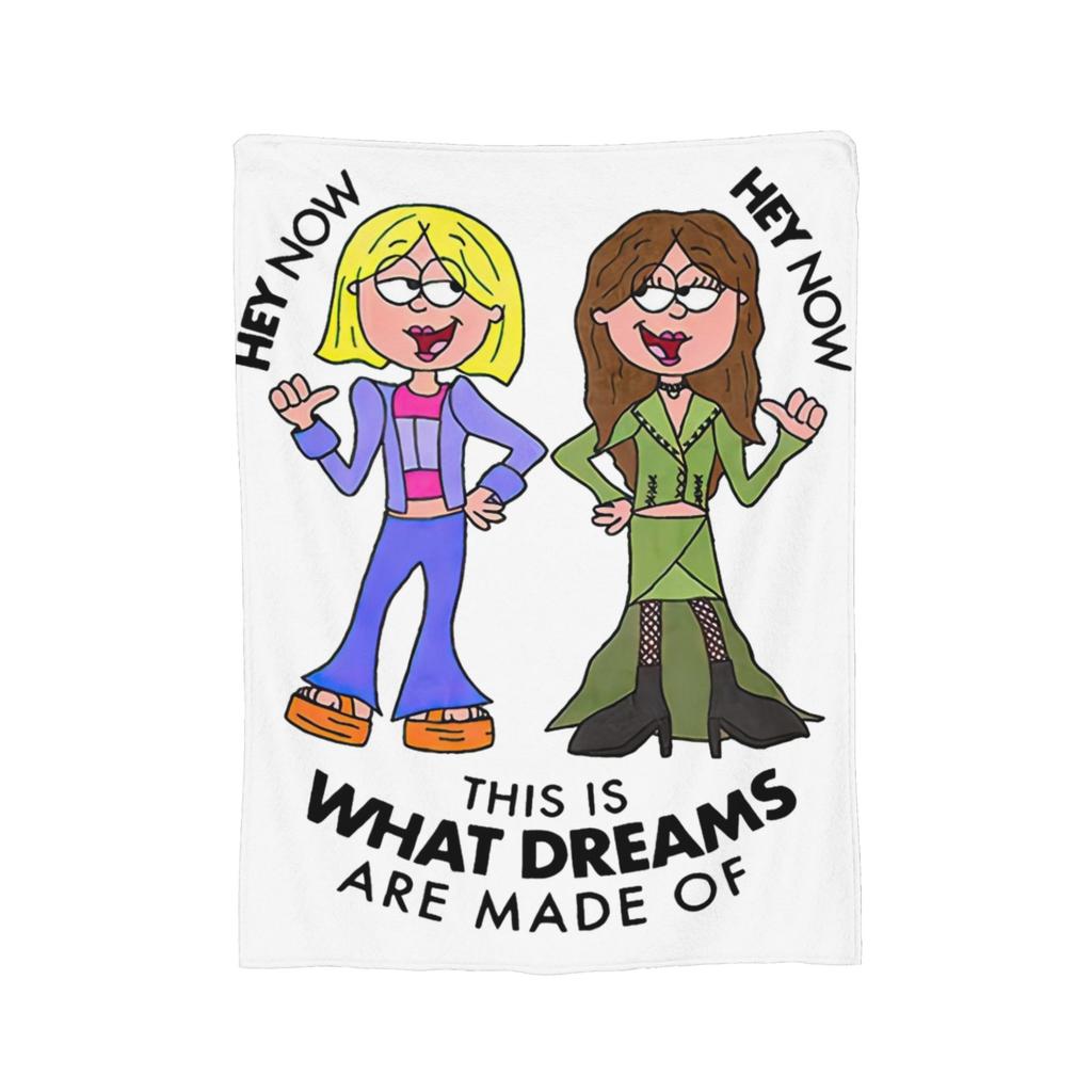 Lizzie McGuire Vintage Cartoon Gestrickte Decken Samt Super Weiche Überwurfdecke für Bett Schlafzimmer Steppdecke