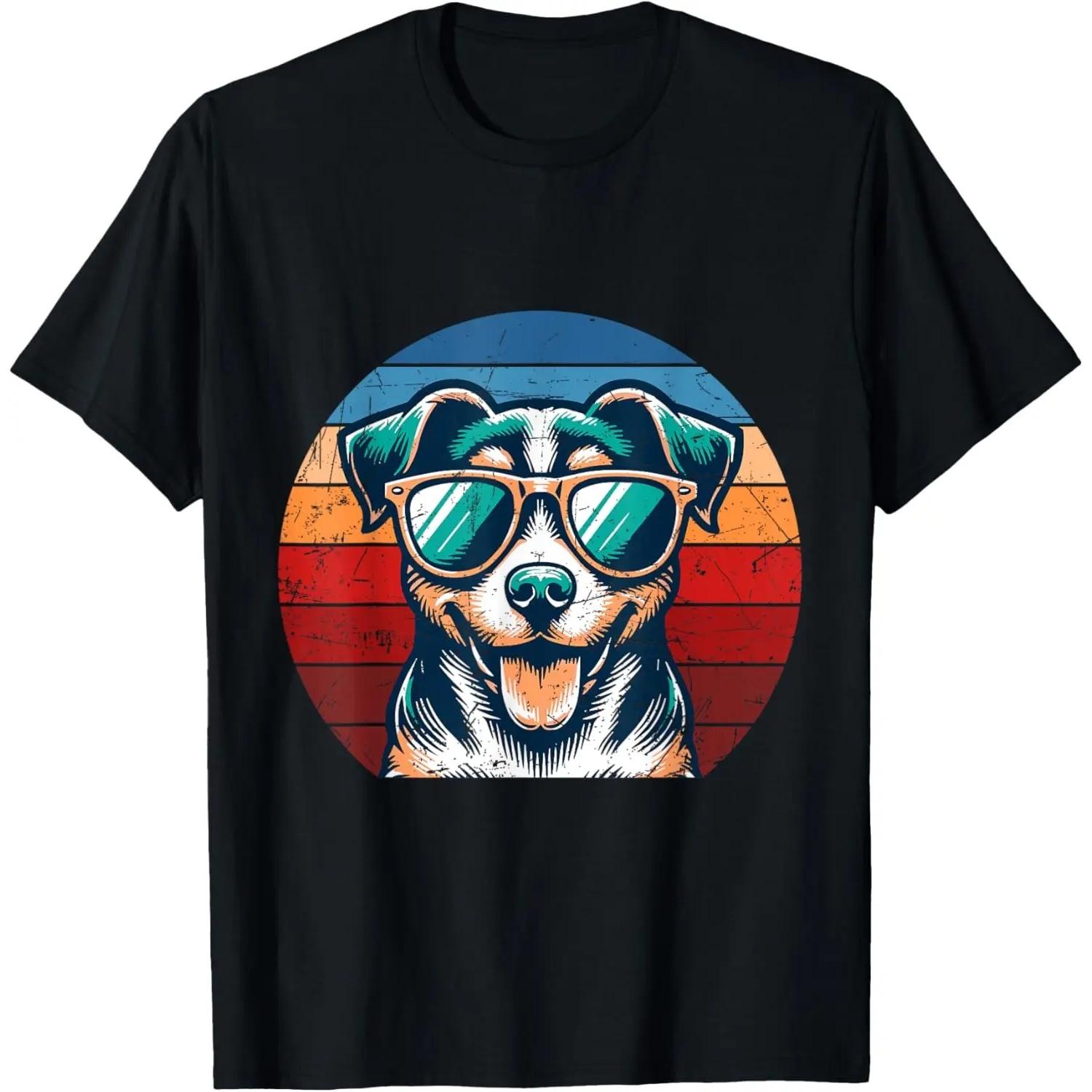 

Cool Retro Dog in Sunglasses 70s 80s 90s Funny Dog T-Shirt XXXXXL чорний