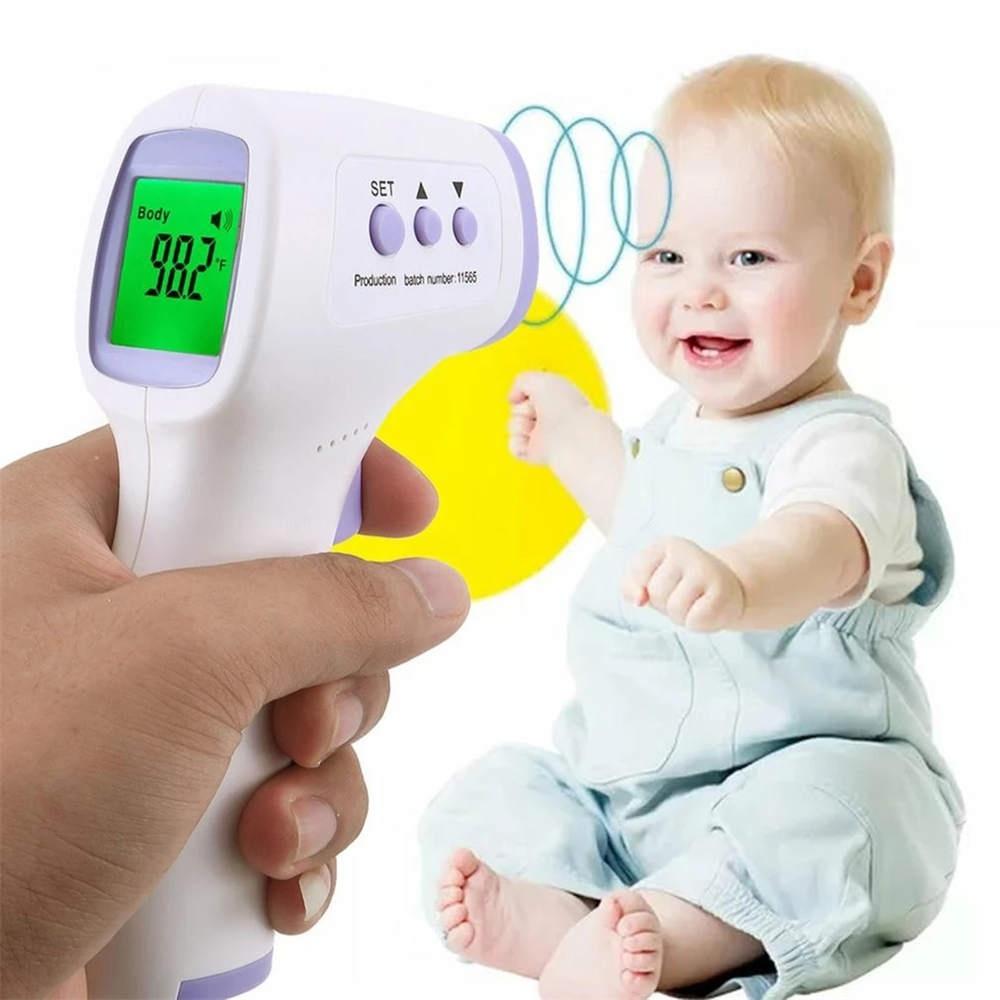 Non-contact Infrared Forehead Thermometer, Touchless Instant Read Digital Infrared Thermometer Gun For Infants And Adults