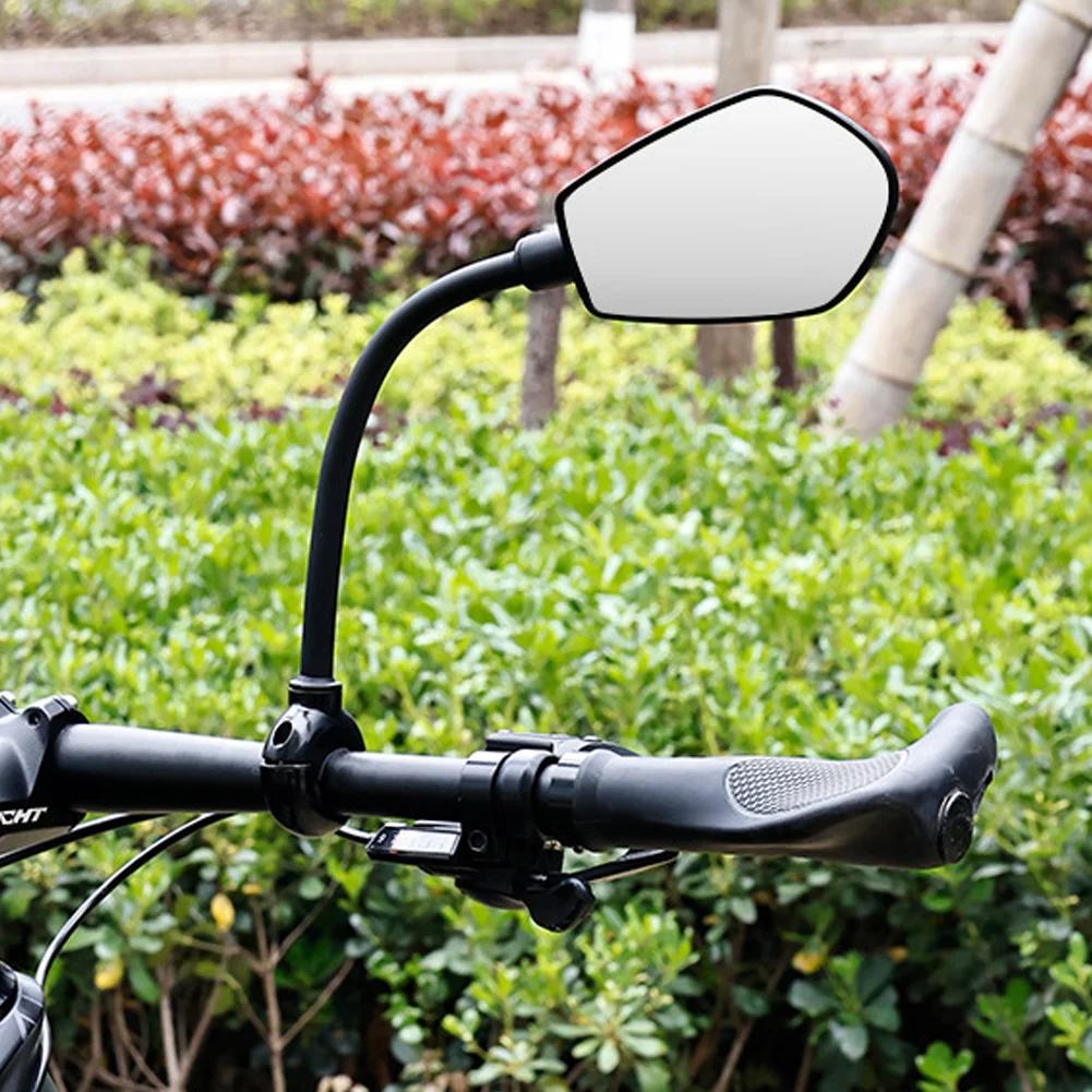 2-1pc Universal Cycling Rear View Mirror Adjustable Bicycle Rearview Mirror Wide Range Accessories for MTB Road Bike Motorcycle
