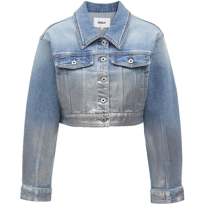 

ТОЛЬКО Женская 2024 Весенняя Повседневная Свободная Джинсовая Куртка M