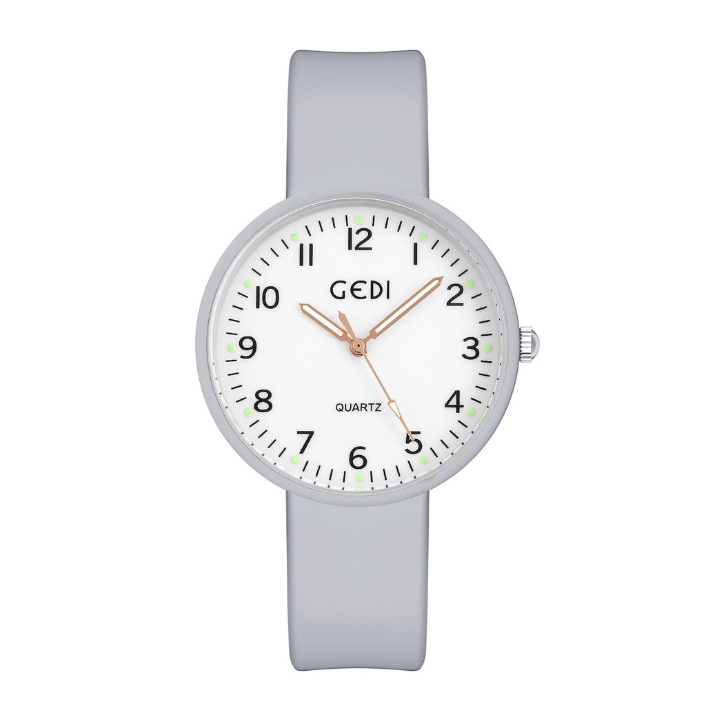 Summer Jelly Silicone Watch Fashionable And Simple Student Luminous Watch Women'S Quartz Waterproof Watch