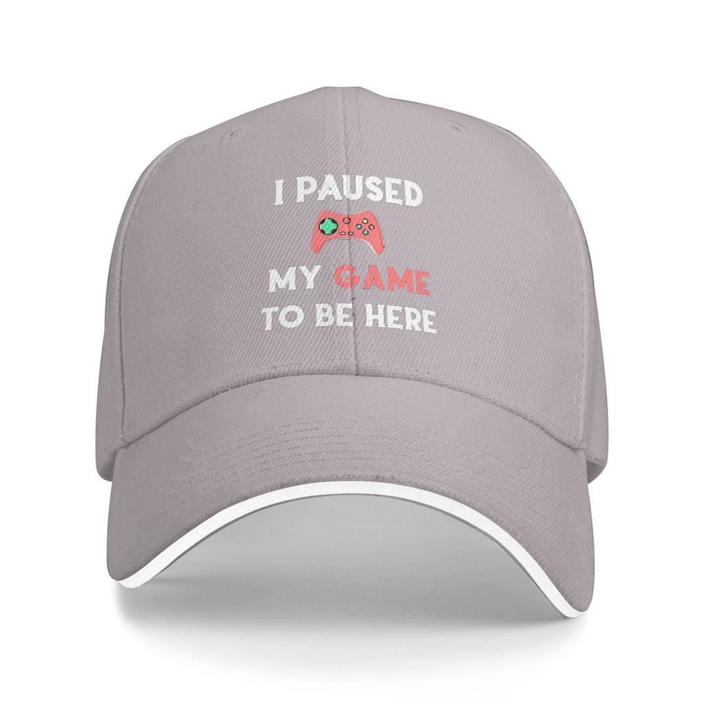 I Paused My Game To Be Here Game Controller Baseball Caps Snapback Baseball Hats Breathable Casual Casquette for Men And Women