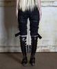 Opeoseu0012 Op.08 Motoback Capri Pants Black