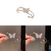 Butterfly Zircon Pendant Bracelet With Cubic Copper Design For Elegant Fashion Accessory
