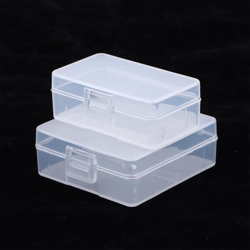 5Pcs 9V Battery Transparent Plastic Storage Box Case Holder Cell Container Multimeter Microphone Toy