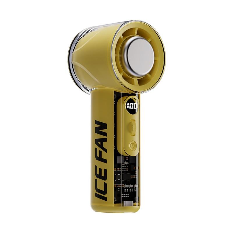 

Portable Mini Air Condition Fan 100-Speed Turbo Cooling-3000mAh Rechargeable, Handheld Fan for Camping/Home/Gift жовтий