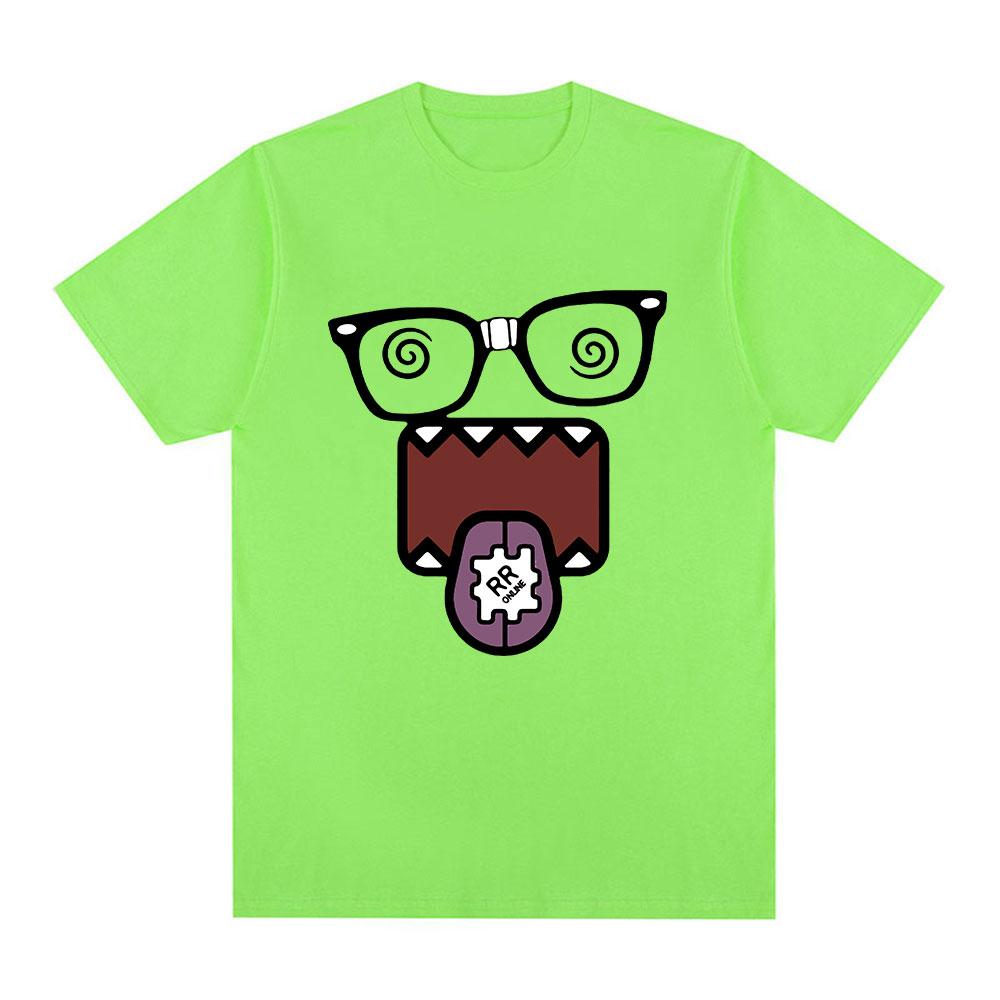 

Domo Kun Забавные Футболки с Мемами Мужская Женская Одежда Хлопковые Повседневные Футболки Винтажные Футболки с Коротким Рукавом Оверсайз Топы Уличная Одежда 4XL