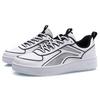 Li Ning Synthetic Leather Slip Resistant Abrasion Resistant Low Top Skateboard Shoes Women's White Black AGCP128-3