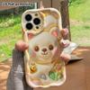Phone Case: 2D Flat Design, Suitable for iPhone 18 17 16 15 14 13 Pro Protective Case, Bear Head, Perfect Christmas and Halloween Holiday Gift