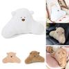 Supporto lombare per poggiatesta auto in peluche, cuscino lombare, orso dei cartoni animati, cuscino lombare per auto, comodo cuscino per il collo, accessorio per auto