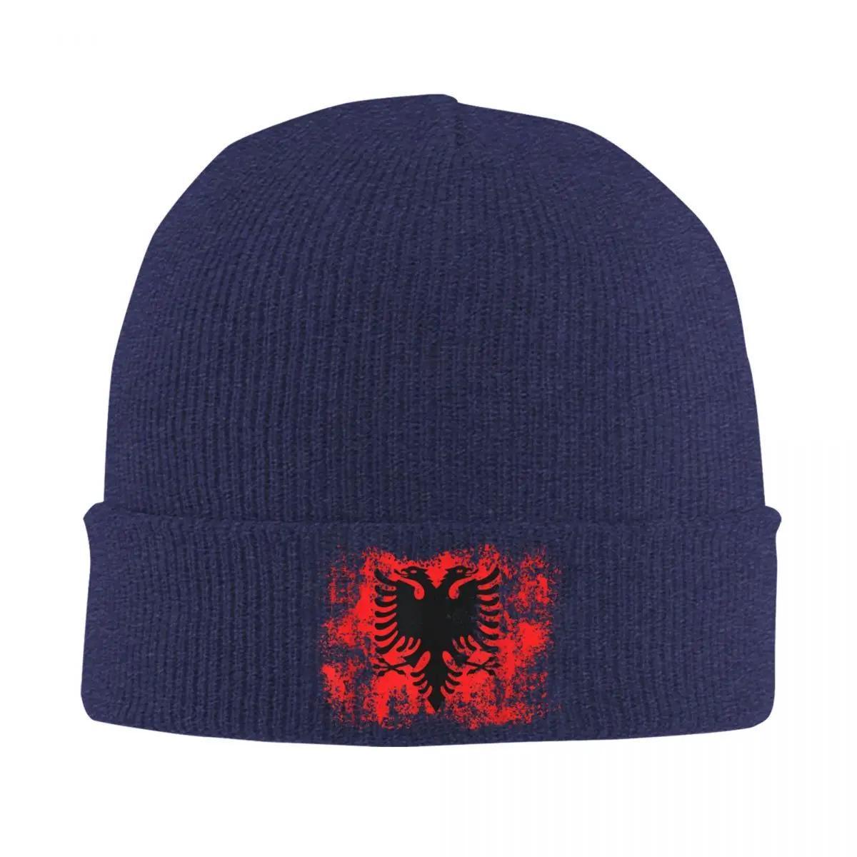 

Albanian Flag Albania Knitted Hat Women s Men s Skullies Beanies Autumn Winter Hat Acrylic Warm Cap