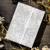 Vellum Jackets for 5x7 Envelopes For Invitations Wedding Invitation Envelopes Vellum Paper Kit Sleeves Pre-Folded Floral Wraps Jacket Wildflower for
