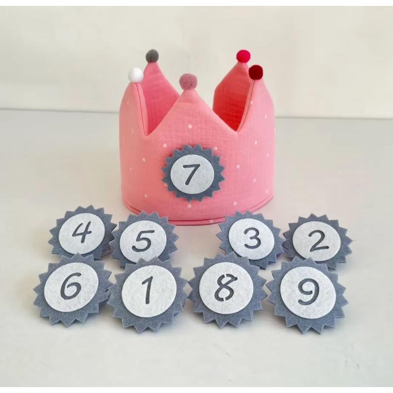 Cotton Crown Props Children Photography Props Photoshoot Birthday Crown Hat Fotografia Accessories Birthday Party Props