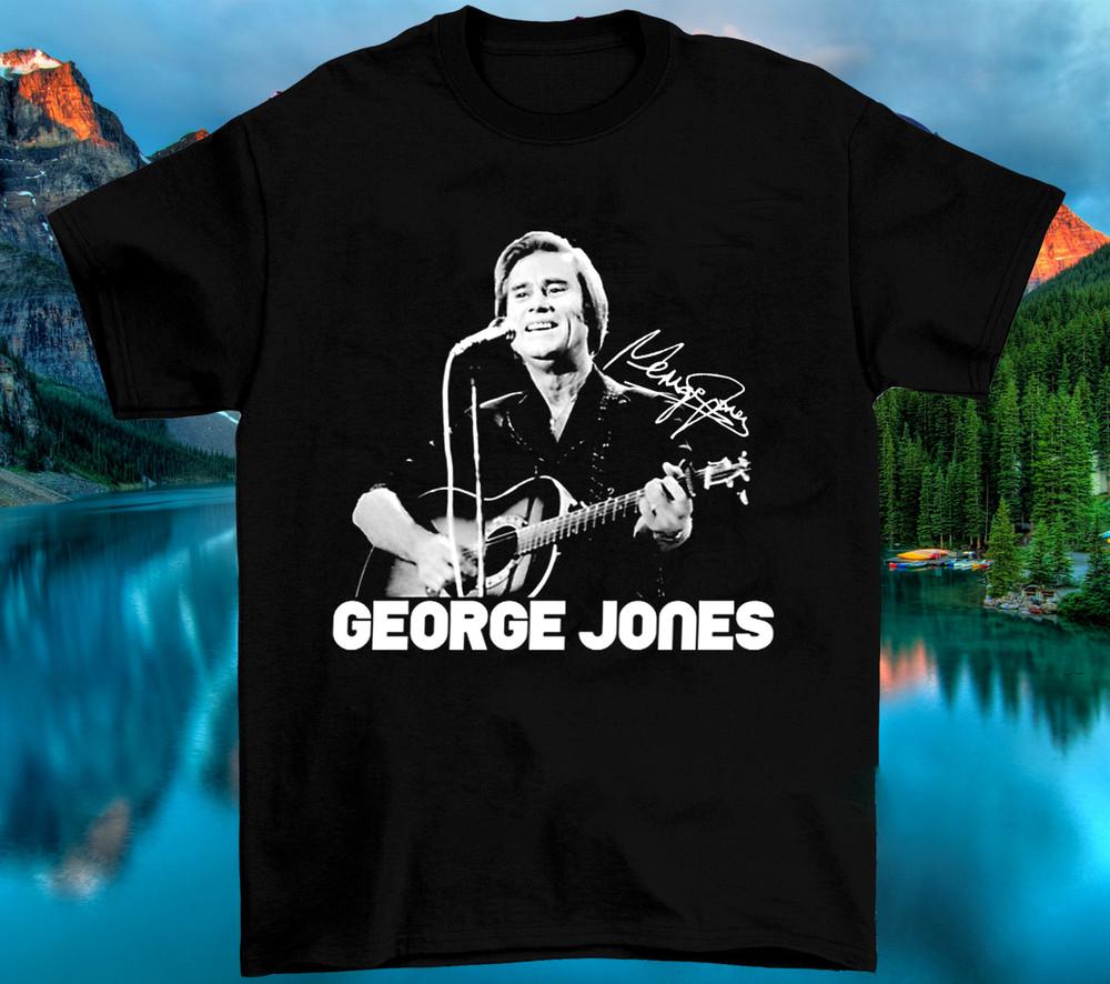 Inspired George Jones Signature Heavy Cotton Black Size S-4XL Unisex T-Shirt Unisex T-Shirt XXL